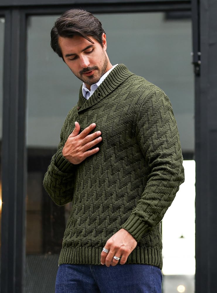 メンズウェア OBSIDIAN WOOL MOCK NECK PULLOVER Ribbed Wool Mockneck Sweater For Men | J.Crew